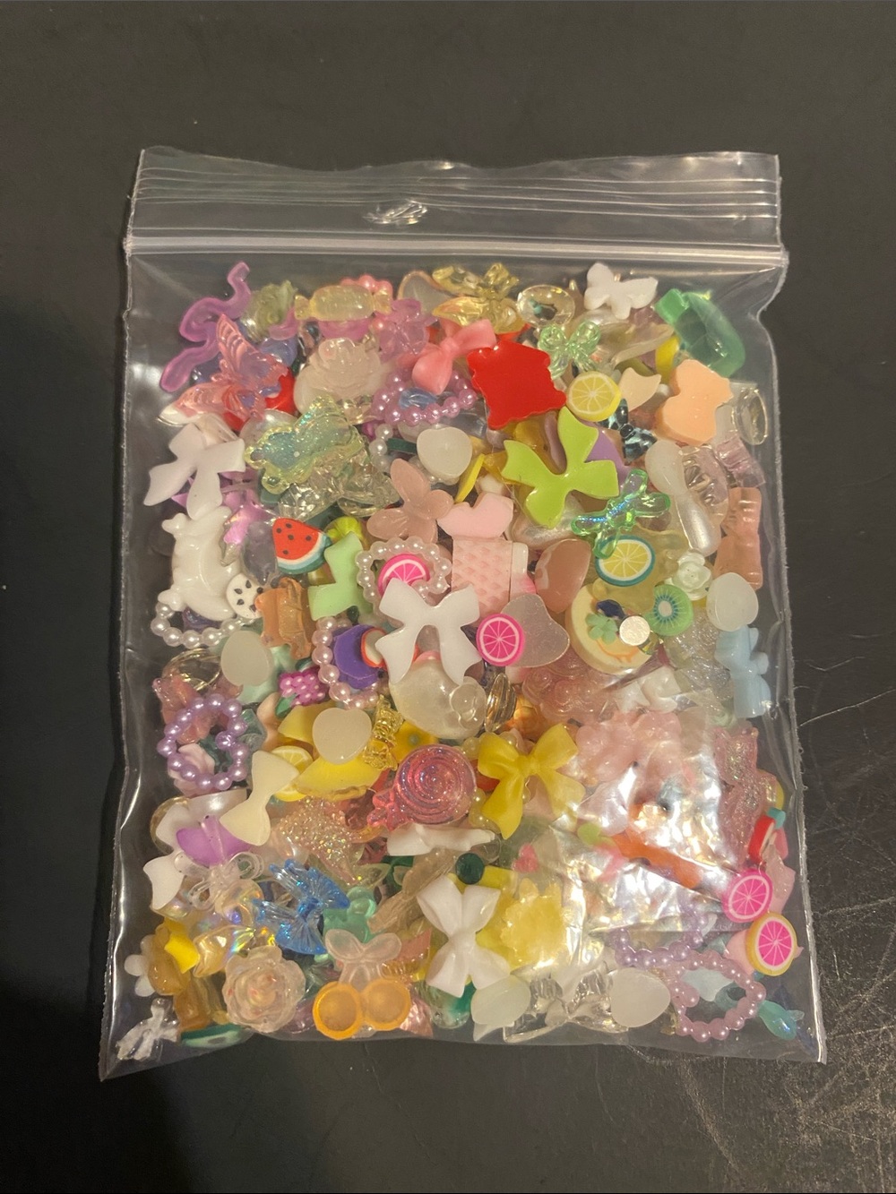 Assorted Pastel Acrylic Charms Mix